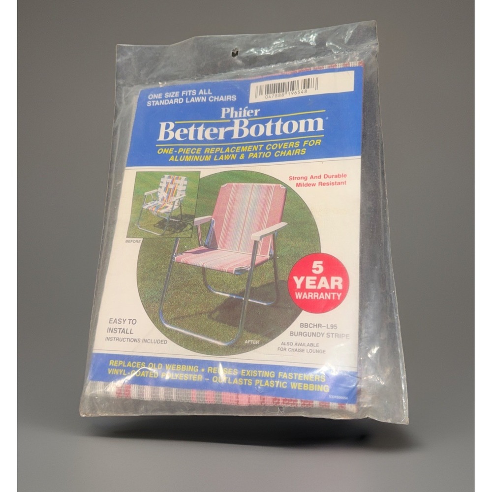 New Phifer Better Bottom 1-piece Replacement Cover Lawn Patio Chair BBCHR-L95